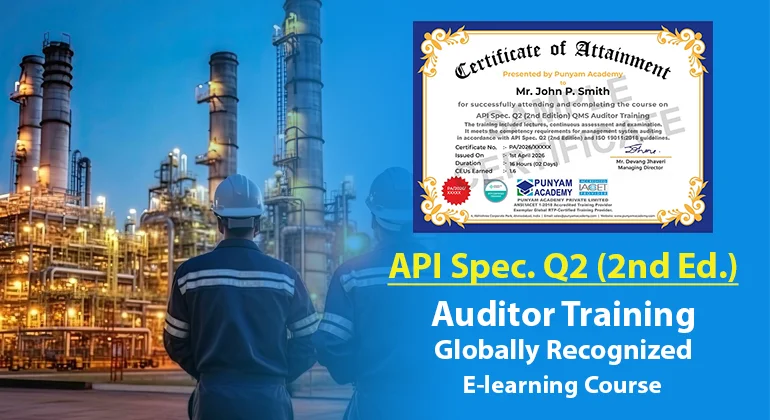 API Spec. Q2 (2nd edition) QMS Auditor Training