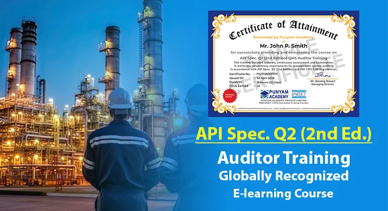 API Spec. Q2 (2nd edition) QMS Auditor Training