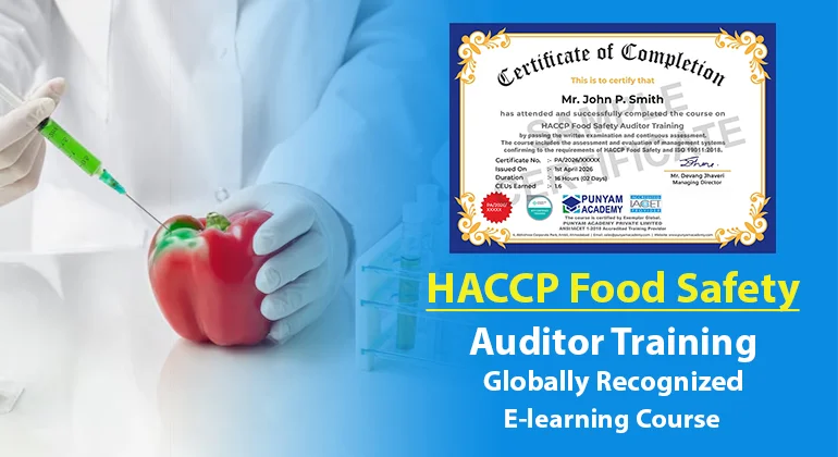 HACCP Food Safety Certified Auditor Training