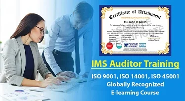 IMS Certified Auditor - ISO 9001, ISO 14001, ISO 45001