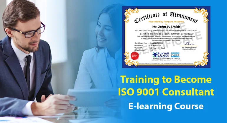 Certified Training to Become ISO 9001 Consultant